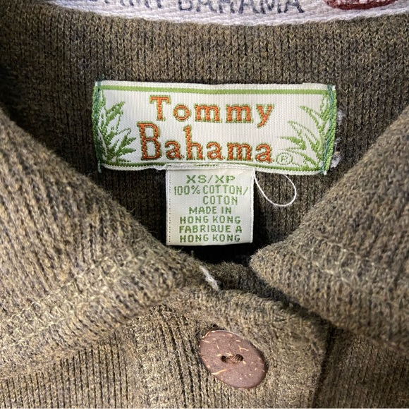 Tommy Bahama Green 100% Cotton Cardigan - Picture 4 of 4